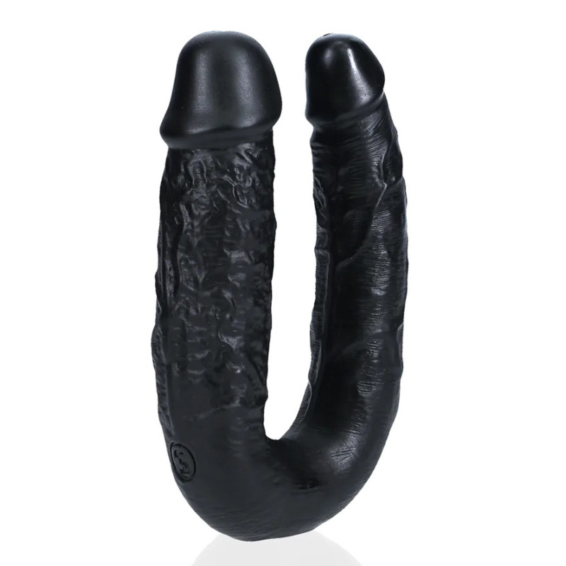 Real Rock Double Gode U Shape 12 x 3cm Noir